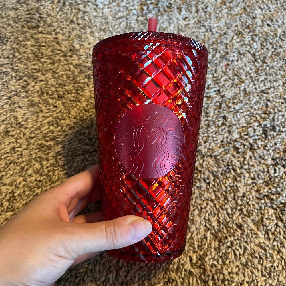 Starbucks Holiday 2021 Red Jewel Tumbler